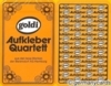 (S) Quartett Kartenspiel *goldi* Aufkleber Quartett