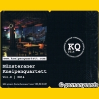(S) Quartett Kartenspiel *Quartettbar 2014* Münsteraner Kneipenquartett